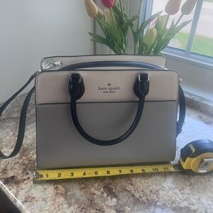 Kate Spade Cream and Gray Satchel